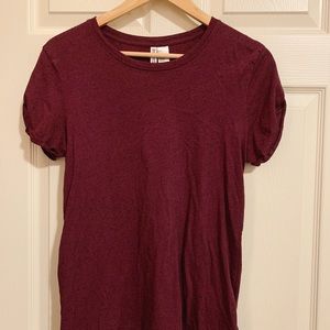 DARK RED TEE